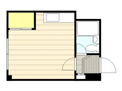 福住ビル(ワンルーム/2階)の間取り写真