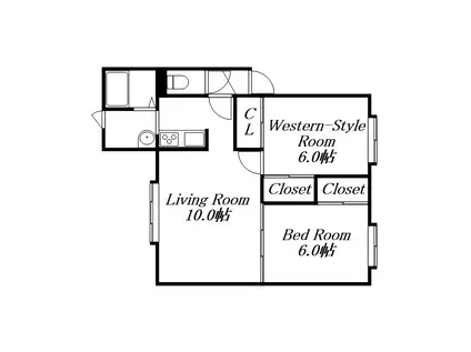 フォーレストパーク(2LDK/3階)の間取り写真