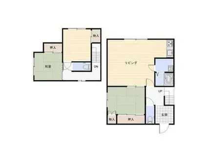 メゾネット22(3LDK/1階)の間取り写真