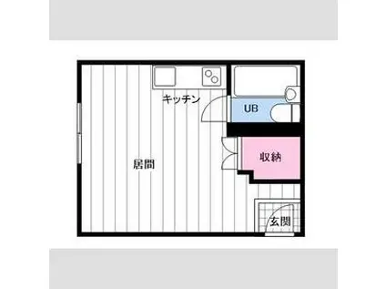 ホワイト札苗(ワンルーム/2階)の間取り写真