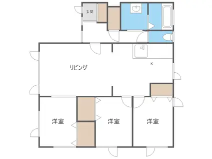 カーサ・クレシア(3LDK/2階)の間取り写真