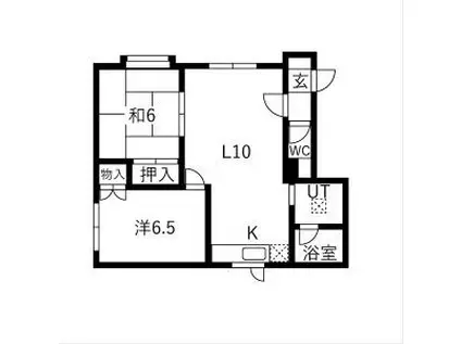 ボヌール35(2LDK/3階)の間取り写真