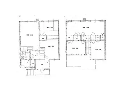札沼線 新川駅(北海道) バス乗車時間:20分 新琴似2条10丁目バス停で下車 徒歩4分 2階建 築40年(5LDK)の間取り写真