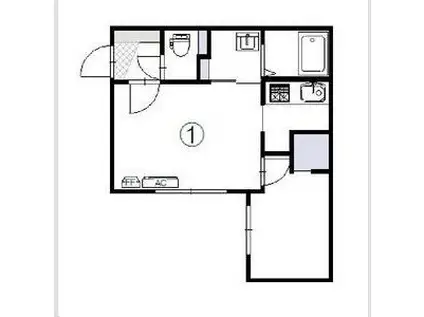 N-MODE・N19(1LDK/2階)の間取り写真