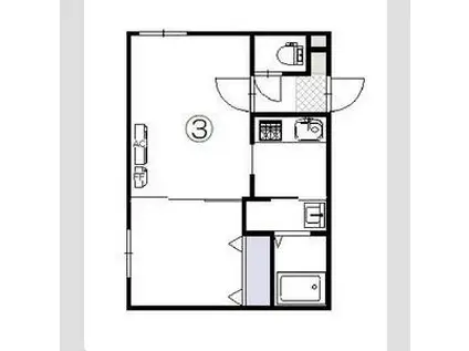 N-MODE・N19(1LDK/4階)の間取り写真