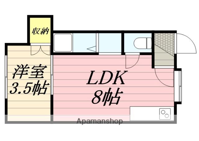 アーバン宮の沢(1LDK/1階)の間取り写真