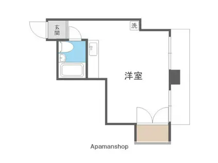 コーポ幌北(ワンルーム/2階)の間取り写真