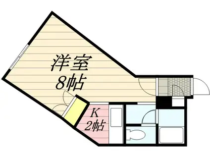 アルファアパル大倉(1K/4階)の間取り写真