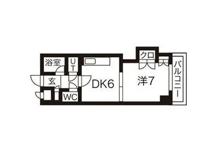 パピリオ(1DK/8階)の間取り写真