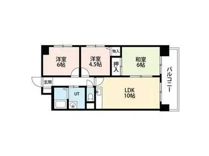 KOWA N35(3LDK/4階)の間取り写真