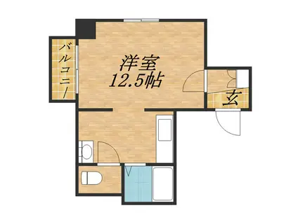 グラン・ドムール(1K/3階)の間取り写真