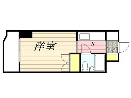 札幌グランドハイツ(1K/2階)の間取り写真
