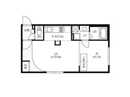 TI AMO N22(1LDK/1階)の間取り写真