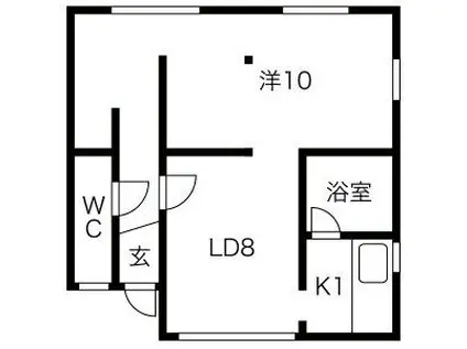 BURIN43(1LDK/2階)の間取り写真