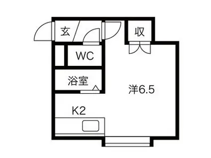 DAIYA 221(1K/3階)の間取り写真