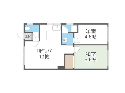 コーポ駒形(2LDK/2階)の間取り写真
