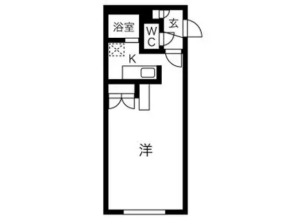 LEGANNEX N19(1K/4階)の間取り写真
