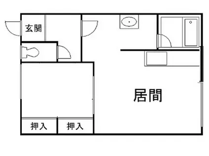 メゾン大畑(1LDK/2階)の間取り写真