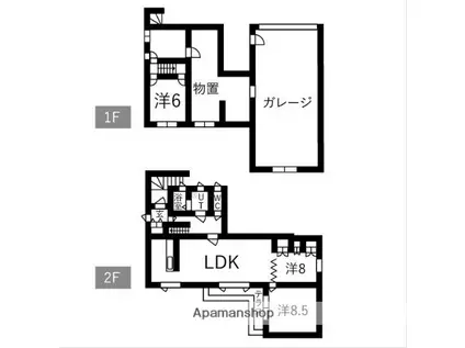 北34条西7丁目(3LDK/2階)の間取り写真