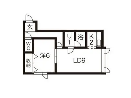 プレステージ(1LDK/2階)の間取り写真