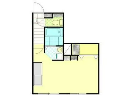 アルファレジデンス北22条(1DK/1階)の間取り写真