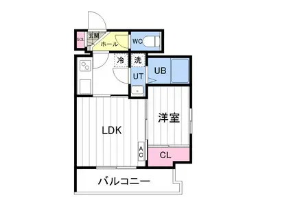 ASTER N13(1LDK/7階)の間取り写真
