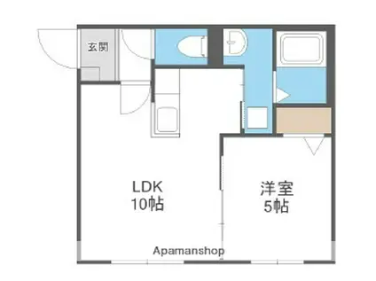 ライズEN17(1LDK/4階)の間取り写真