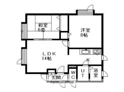 ルマワンティラン(2LDK/2階)の間取り写真