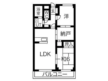 エトワール中の島(3LDK/2階)の間取り写真