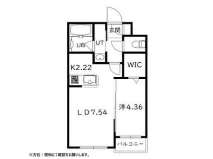 ESPOIR 本郷(1LDK/3階)の間取り写真