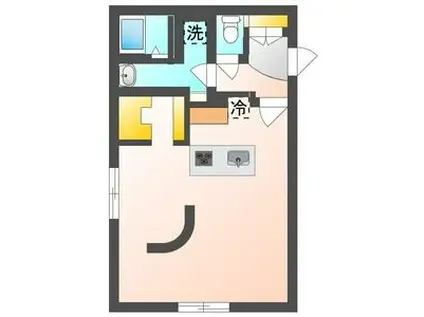 月寒中央通9丁目(1LDK/4階)の間取り写真