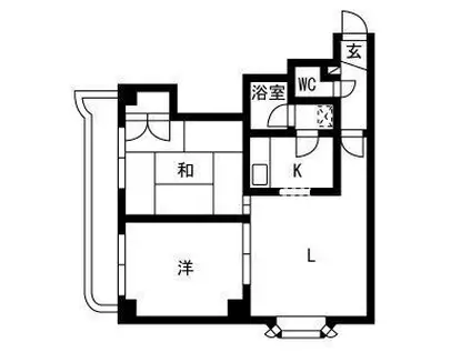 テラスハウス南郷21(2LDK/4階)の間取り写真
