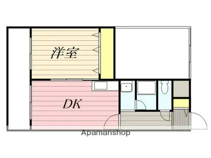 メゾン・ド・シャンブル(1LDK/2階)の間取り写真