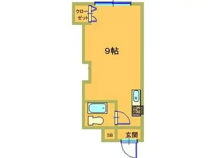 メゾンドノール(ワンルーム/5階)の間取り写真
