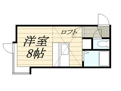 コンフォート清田A(ワンルーム/3階)の間取り写真