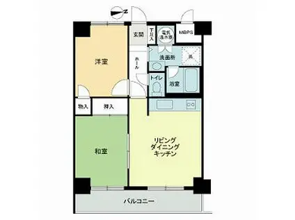 ライオンズマンション澄川第2(2LDK/5階)の間取り写真