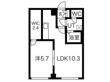 サニーハウス西谷(1LDK/1階)の間取り写真