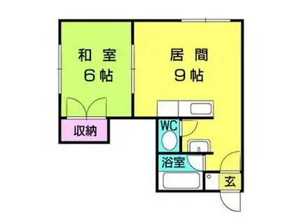 マンションライフ(1LDK/2階)の間取り写真