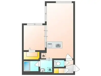 カレラ学園前(1LDK/3階)の間取り写真