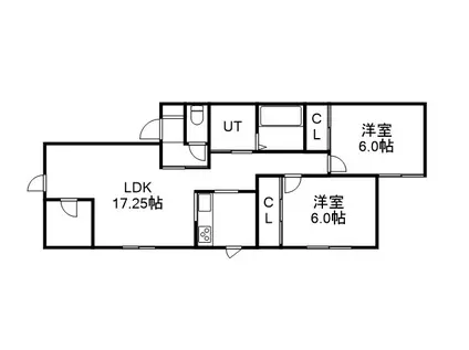 MALIE SAKURA(2LDK/1階)の間取り写真