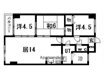 パークアベニュー広和NO10(3LDK/7階)の間取り写真