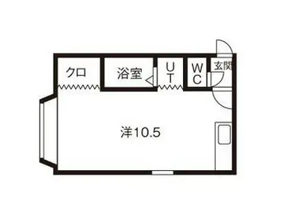 コーポ芳野(ワンルーム/2階)の間取り写真