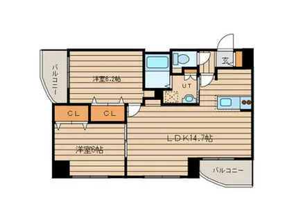 ニューライフサッポロ(2LDK/3階)の間取り写真