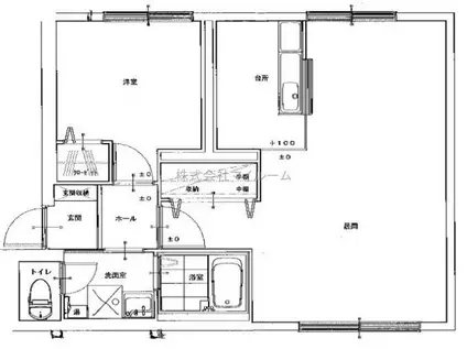 ハイツオータニ(1LDK/2階)の間取り写真