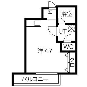 小泉マンション(ワンルーム/3階)の間取り写真