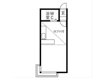 ラガール菊水(1K/3階)の間取り写真