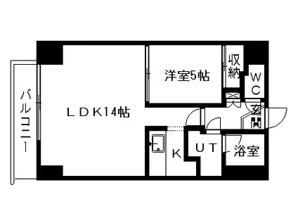 AMSビル(1LDK/6階)の間取り写真
