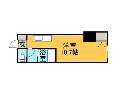 ファイン藤野(1K/1階)の間取り写真