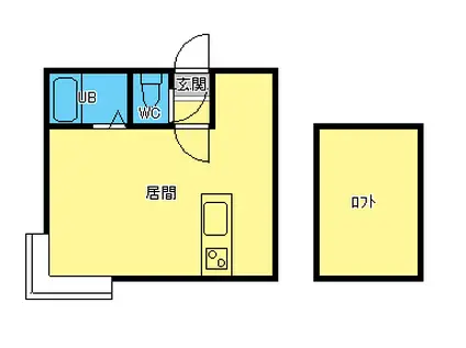 エルディハイツ(1K/3階)の間取り写真