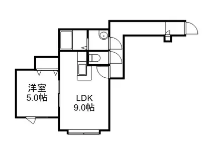 スタービレッジ(1LDK/1階)の間取り写真